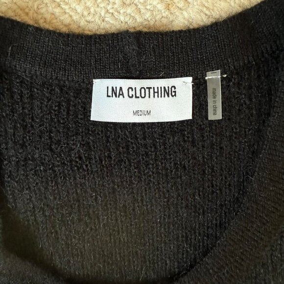 Lna Clothing Black Fuzzy Knit - Picture 5 of 5